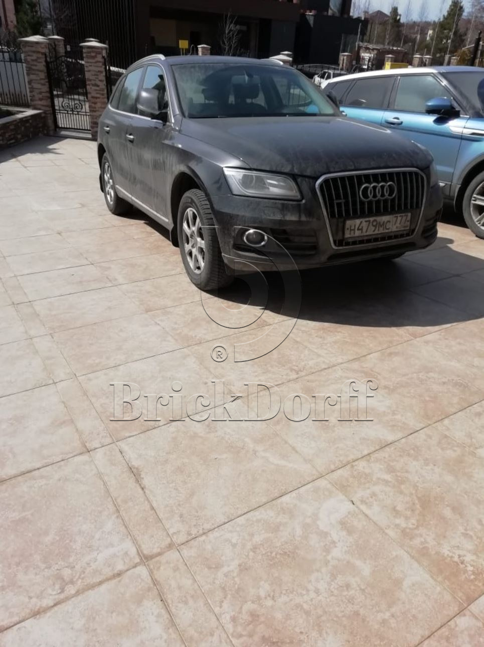 Тротуарная плитка Бежевая-золото. Landstone Gold LASTRA (Лэндстоун Голд ЛАСТРА ) 20mm  600х600х20мм