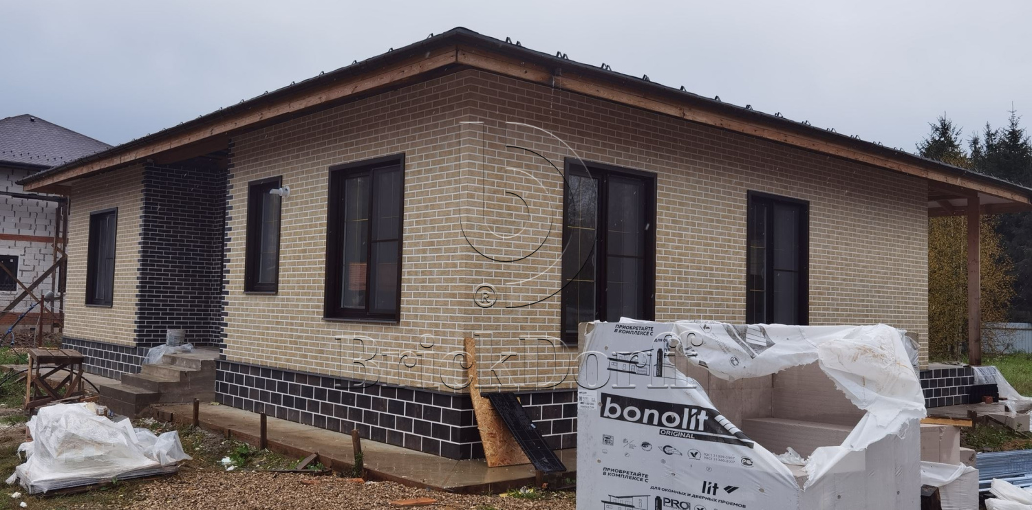 Loft Brick Salt фасадная термопанель из пенополиуретана ППУ 65 мм