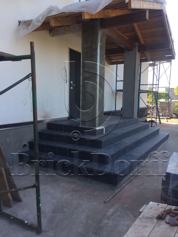 Клинкерная Плитка напольная противоскользящая Stroeher KERAPLATTE GRAVEL BLEND 963 blackkawe 594*294*10 мм