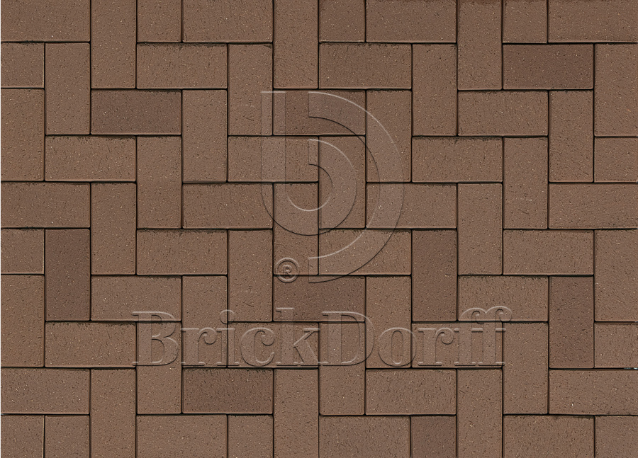 Тротуарная плитка / брусчатка Клинкерная ABC Schwarz Braun (Счварз Браун) 200*100*40 мм