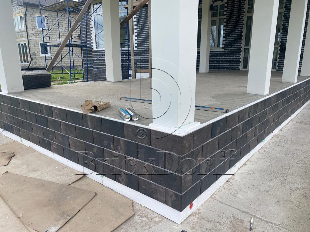 Клинкерная плитка Scandiano Brown 300X148х7 мм морозостойкая фасадная и цокольная плитка