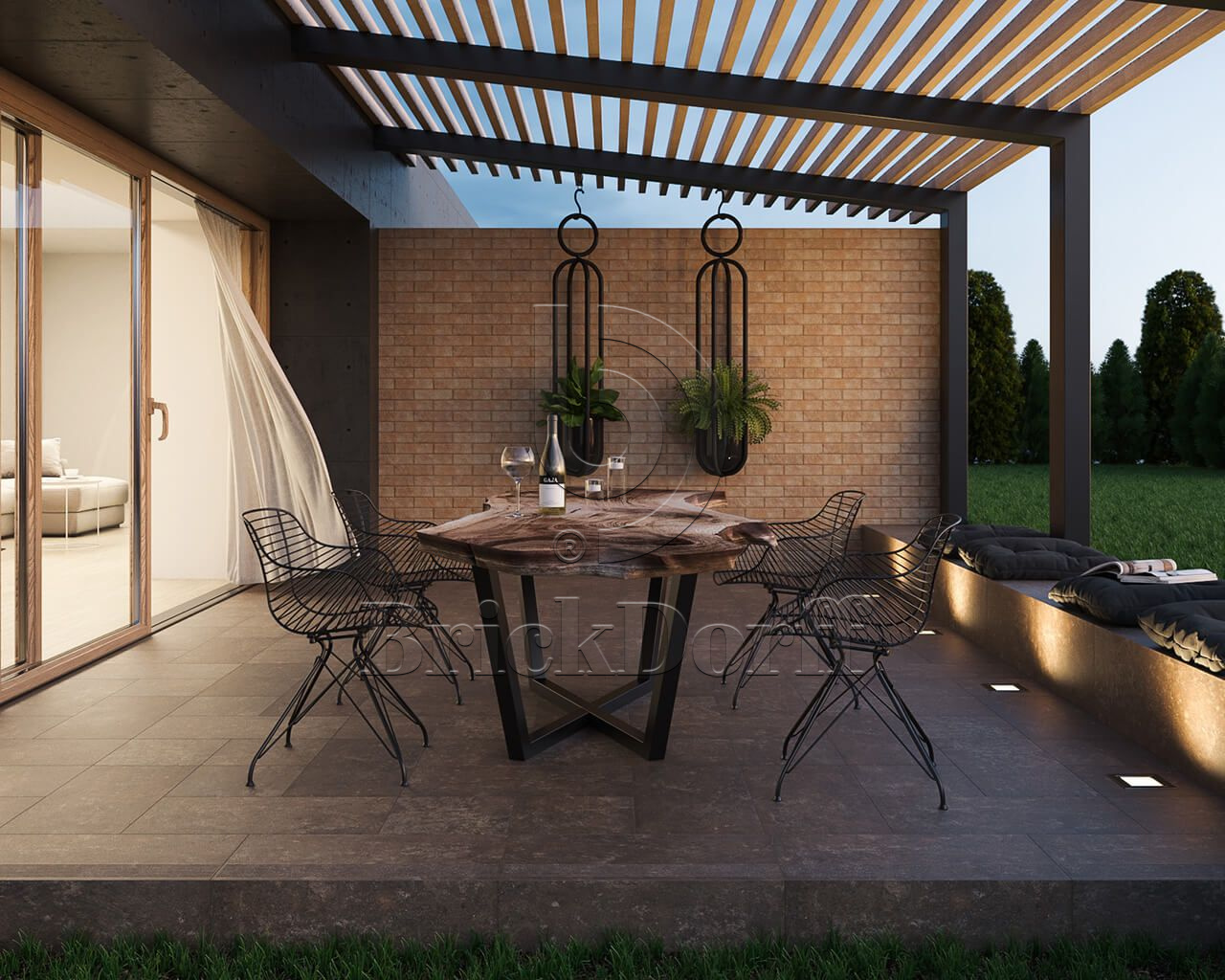 Ilario Ochra ступень угловая флорентинер противоскользящая с капиносом 330x330x11 мм