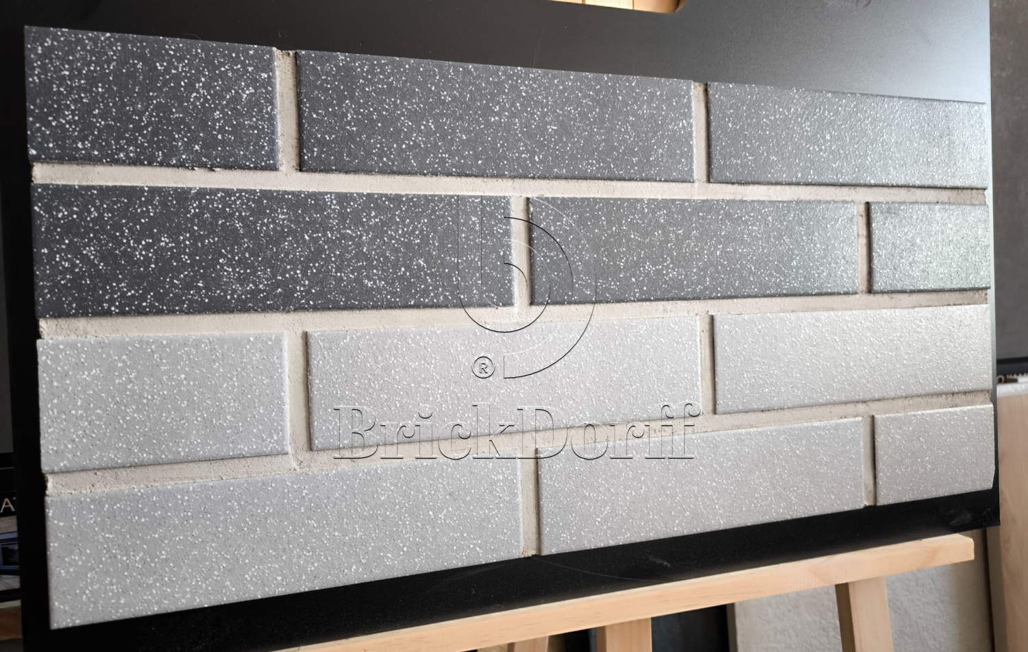 Мичиган-1 серая клинкерная фасадная плитка под кирпич 245*65*7 мм, керамин