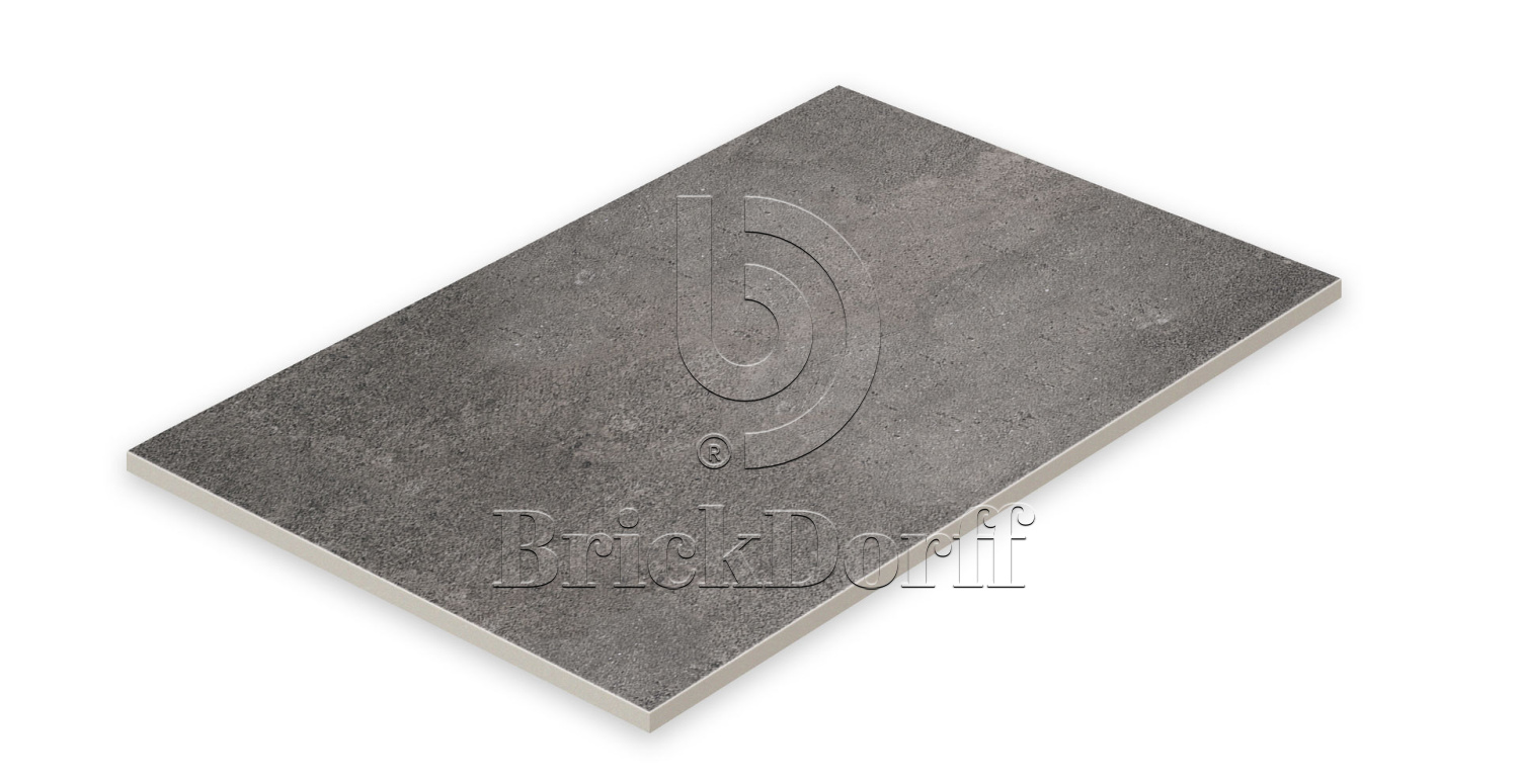 Клинкерная Плитка напольная противоскользящая Stroeher KERAPLATTE ZOE 973 anthracite 444*294*10 мм