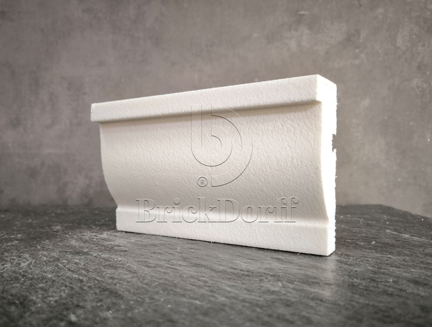 Молдинг для фасада - лепнина, декор из пенополистирола МВ-115/2 115*45*2000 мм