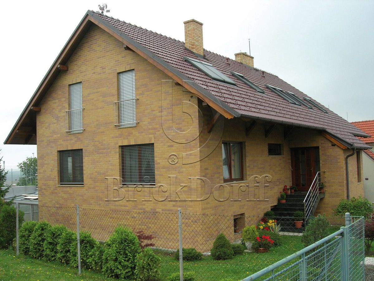 Клинкерная фасадная плитка облицовочная под кирпич Stroeher (Штроер) Keraprotect 405 amsterdam рельефная NF11, 240*71*11 мм