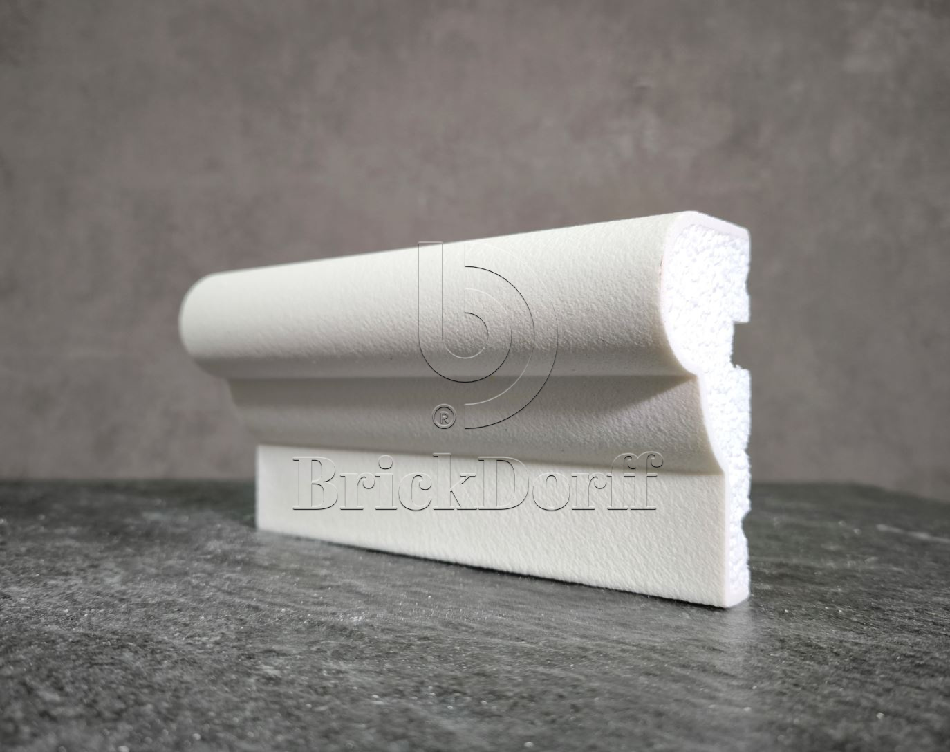 Молдинг для фасада - лепнина, декор из пенополистирола МВ-100/5 (МС-110) 100*50*2000 мм