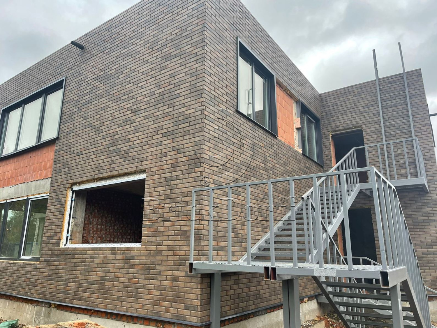 Retro Brick Cardamon фасадная термопанель из пенополиуретана ППУ 65 мм