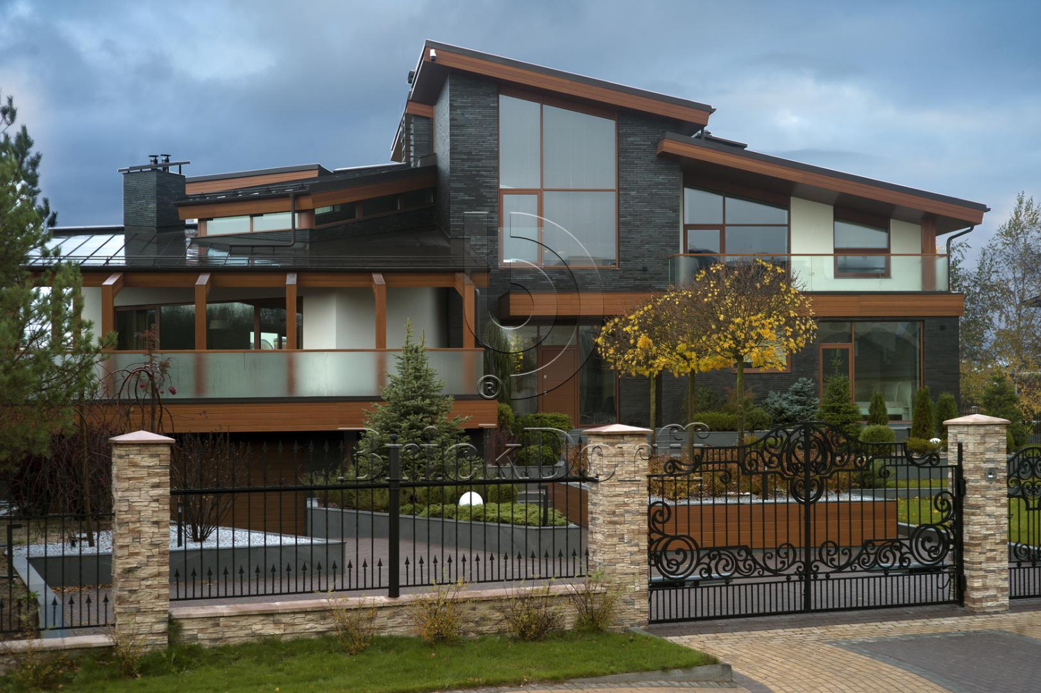 RIEGEL 50 456-schwarz-blau, 490*40*14мм Stroeher Клинкерная фасадная плитка под кирпич ригельная Langformat