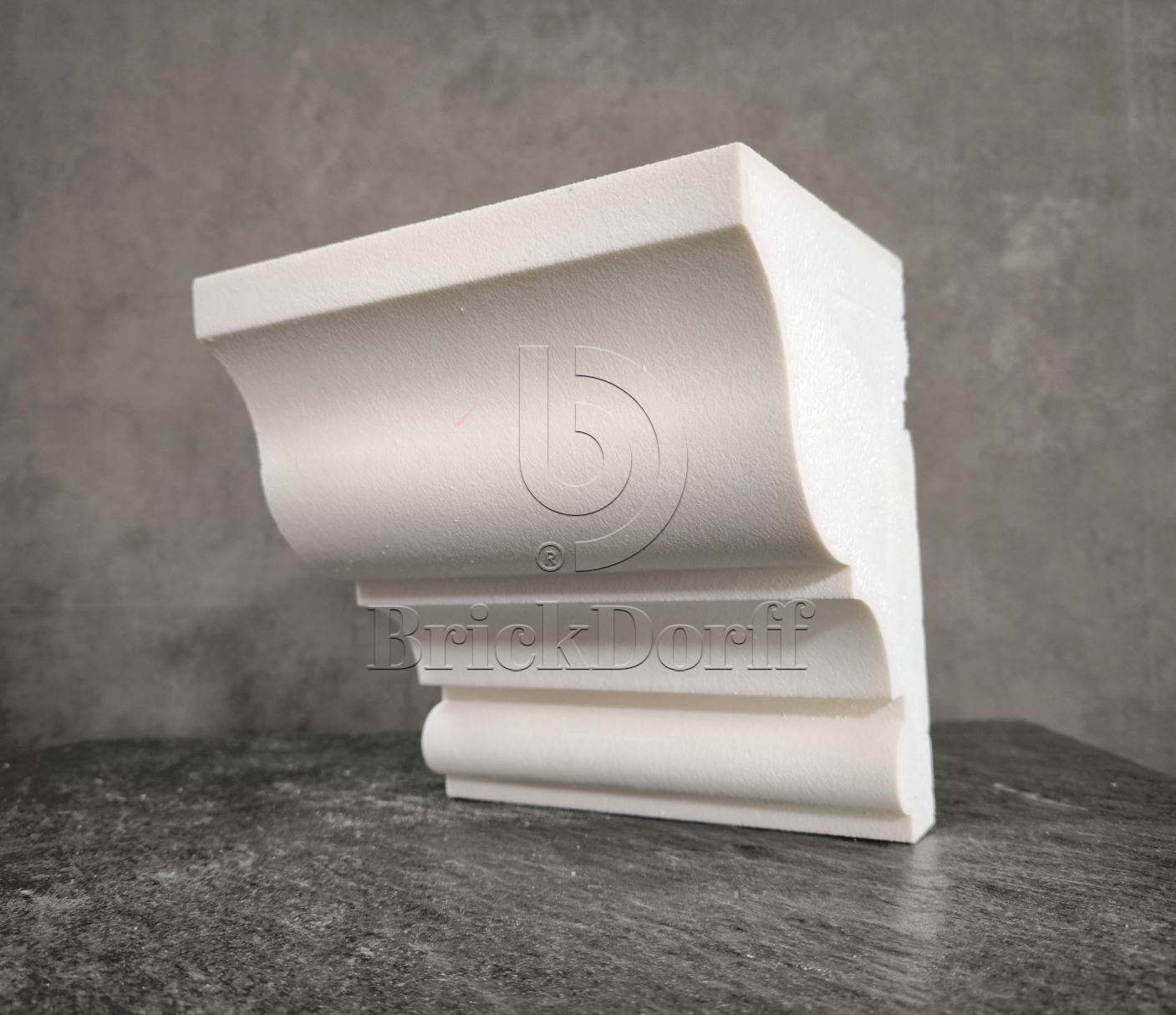 КАРНИЗ для Фасада и Интерьера - лепнина, декор из пенополистирола КВ-200/5 200*150*2000 мм