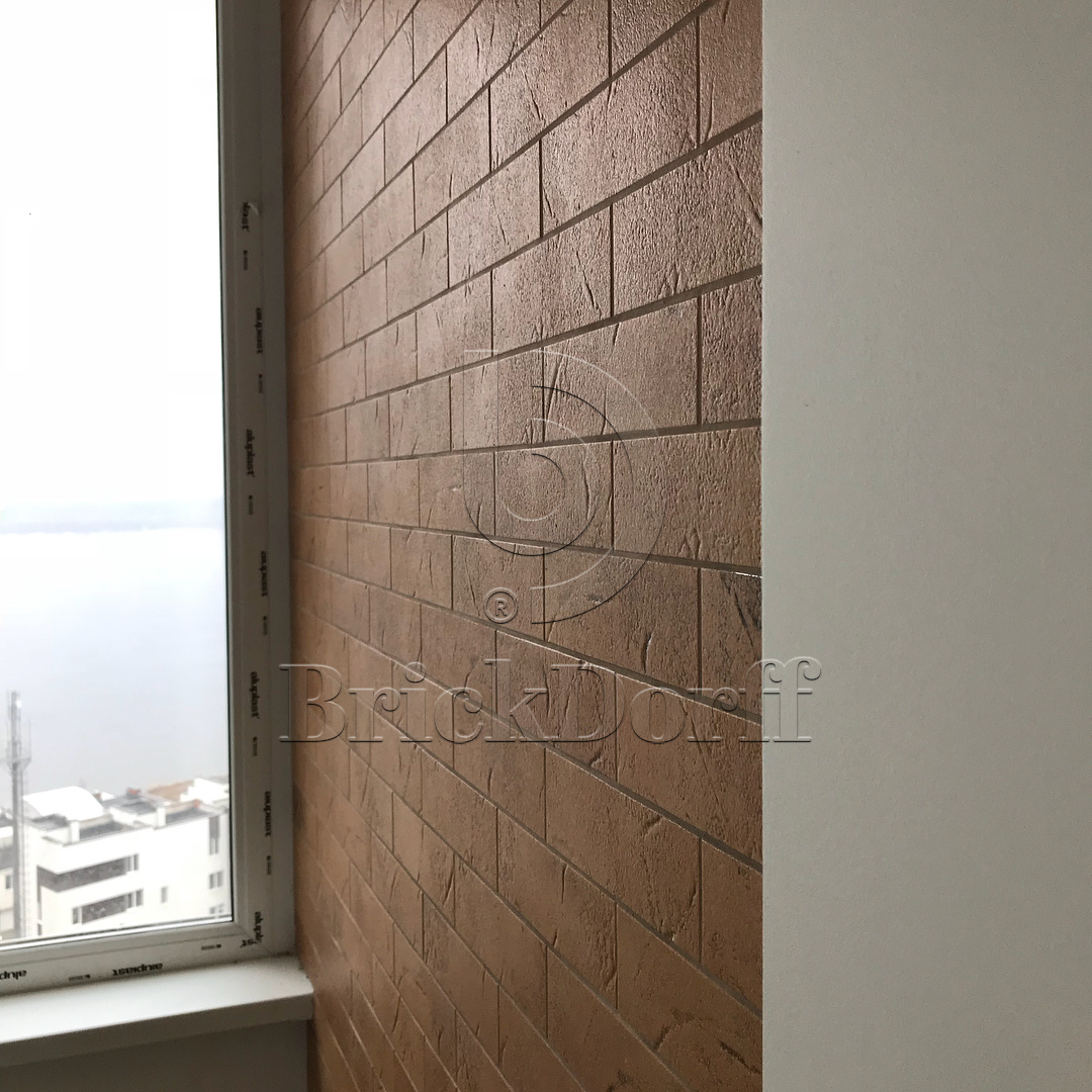 Ласточкин хвост Клинкерная фасадная плитка облицовочная под кирпич ABC Antik Sandstein 239*69*13,5 мм