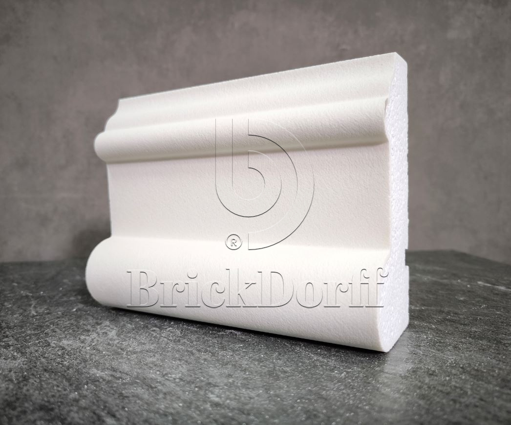 МОЛДИНГ цокольный для Фасада и Интерьера - лепнина, декор из пенополистирола ЦВ-150/3 150*70*2000 мм