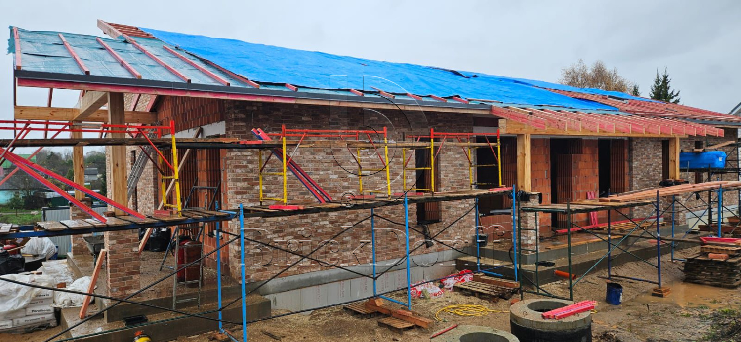 Галтованный итальянский кирпич ручной формовки Antic Line Virginia 215*50*65 мм S.Anselmo