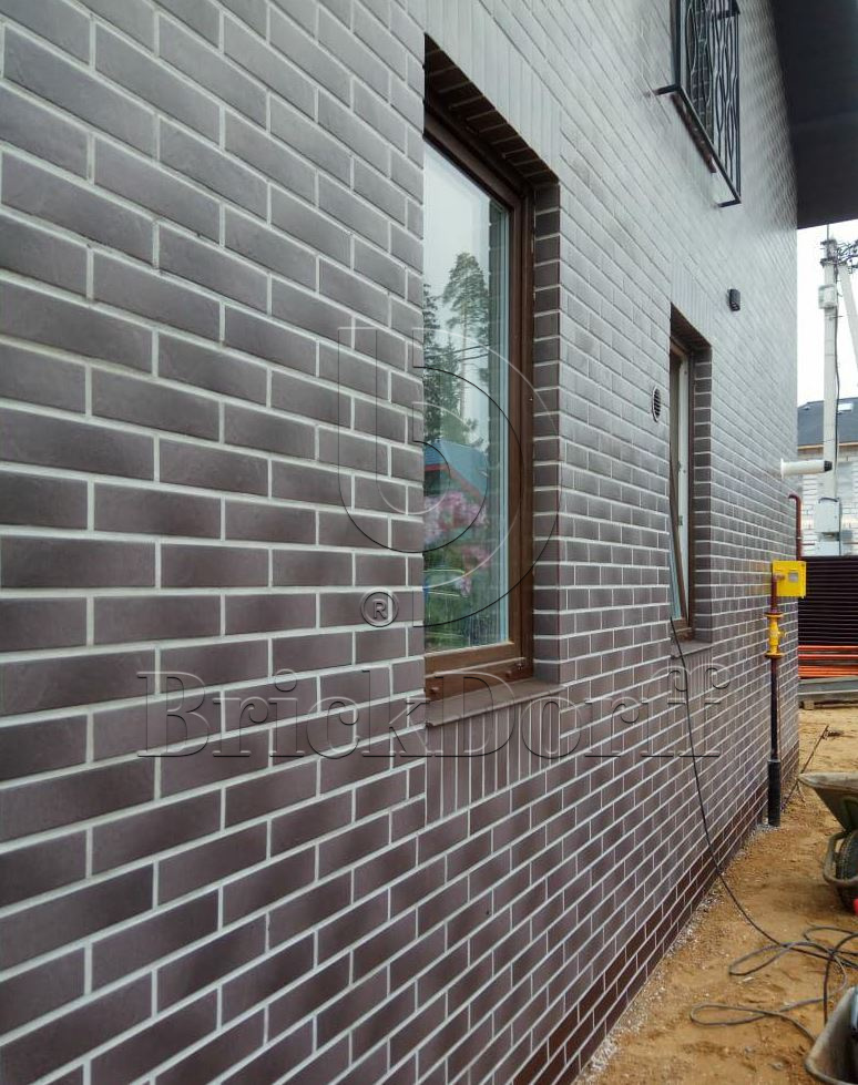 Taurus Grys 245X66х7,4 мм Клинкерная фасадная плитка под кирпич облицовочная, серая