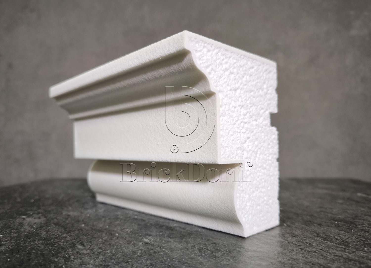 ПОДОКОННИК для Фасада и Интерьера - лепнина, декор из пенополистирола ПВ-120/1 120*95*2000 мм