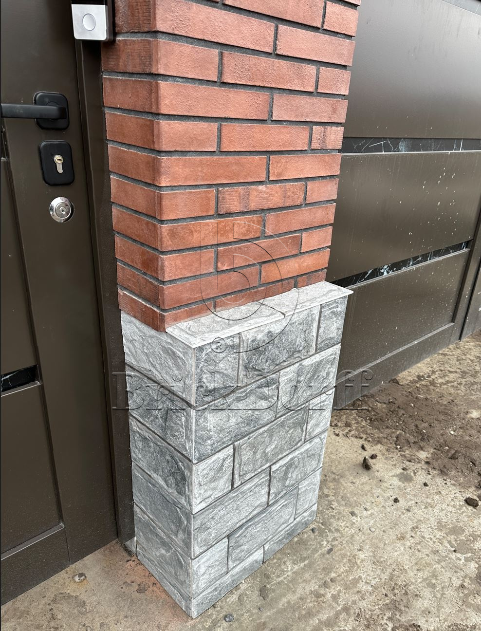 Фасадная ригельная плитка под клинкер Life Brick Римхен 370, 284*51*15 мм