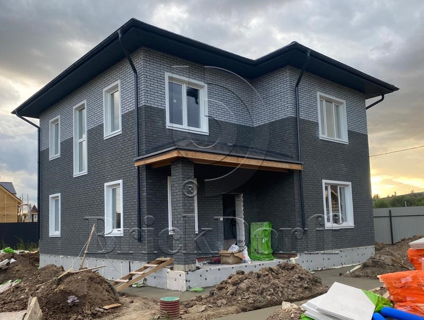 Cement Gray 245х65х8,5 мм клинкерная плитка под кирпич для фасада и цоколя