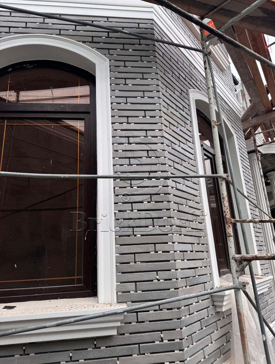 Фасадная ригельная плитка под клинкер Life Brick Лонг 202, 430*52*15 мм