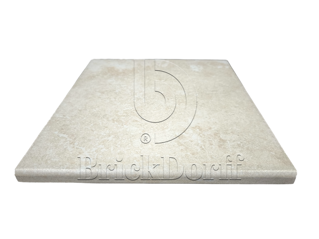 Scandiano Beige ступень флорентинер противоскользящая с капиносом, бежевая 330x300x11 мм