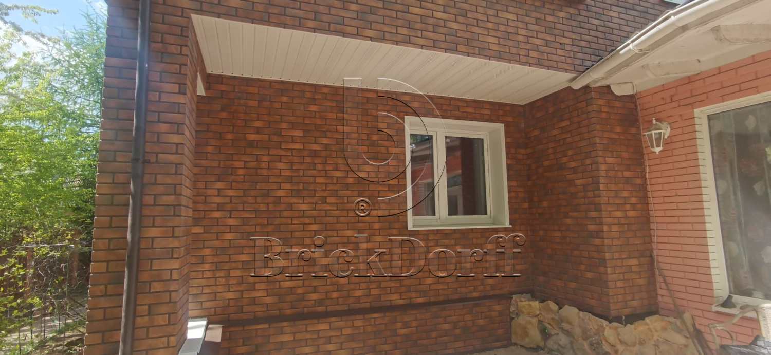 Retro Brick Chili фасадная термопанель из пенополистирола ППС 100 мм с клинкерной плиткой
