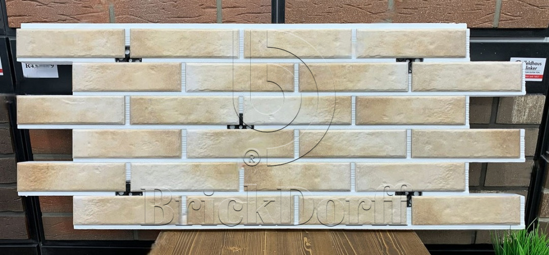 Retro Brick Salt фасадная термопанель из пенополистирола ППС 100 мм с клинкерной плиткой