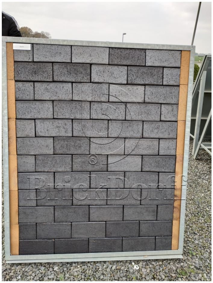 Тротуарная плитка Клинкерная ABC Berlin blau-anthrazit (Берлин блау-антхразит), 200*100*20 мм