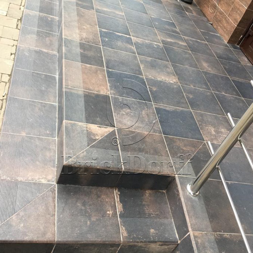 Клинкерная плитка Scandiano Brown 300x300x11 – для улицы, террасы, крыльца, лестницы, морозостойкая