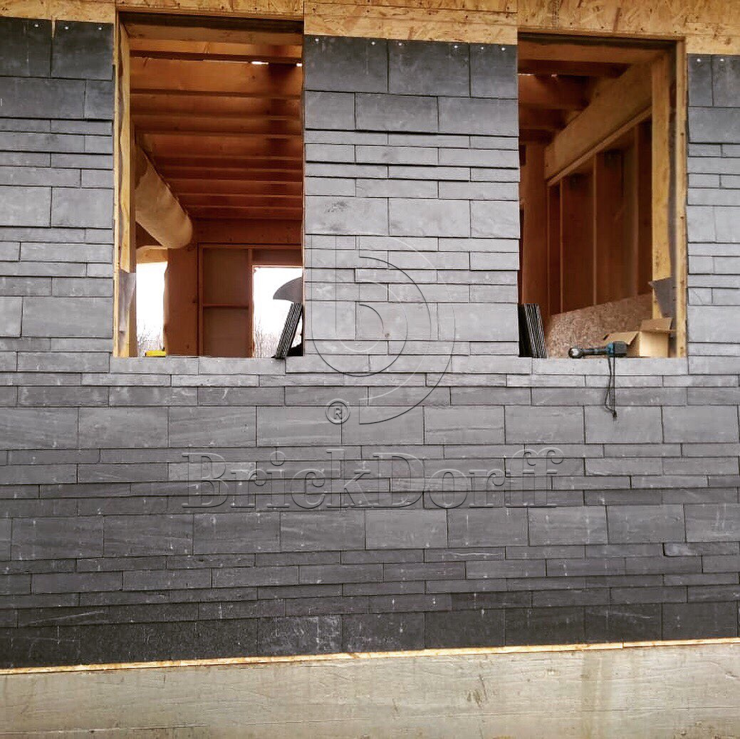 Камень отделка фасада и интерьера. Натуральный - природный камень СЛАНЕЦ плитка  400*220*5/7 мм