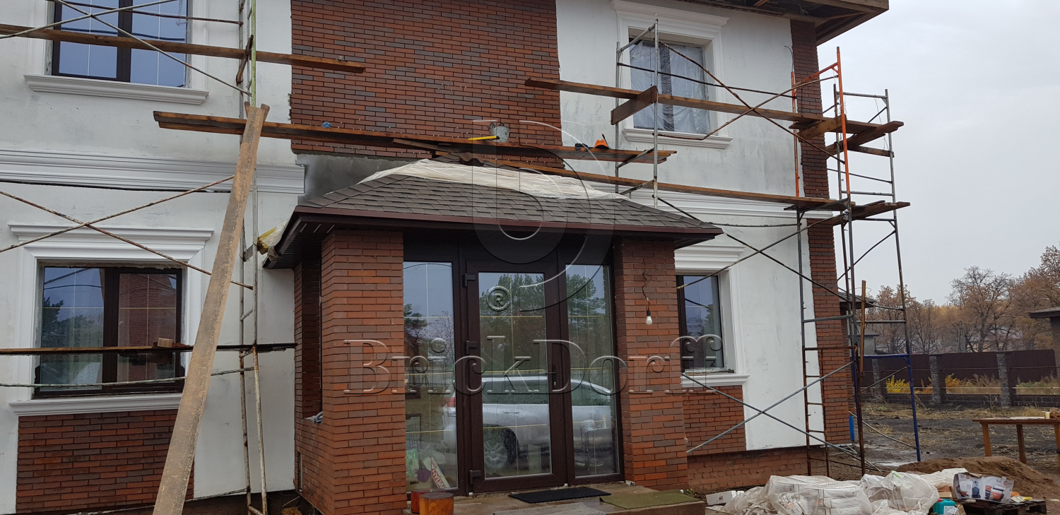 ABC Schieferstruktur Naturbrand, 240*52*7 мм, Клинкерная фасадная плитка облицовочная под кирпич Баварская кладка.