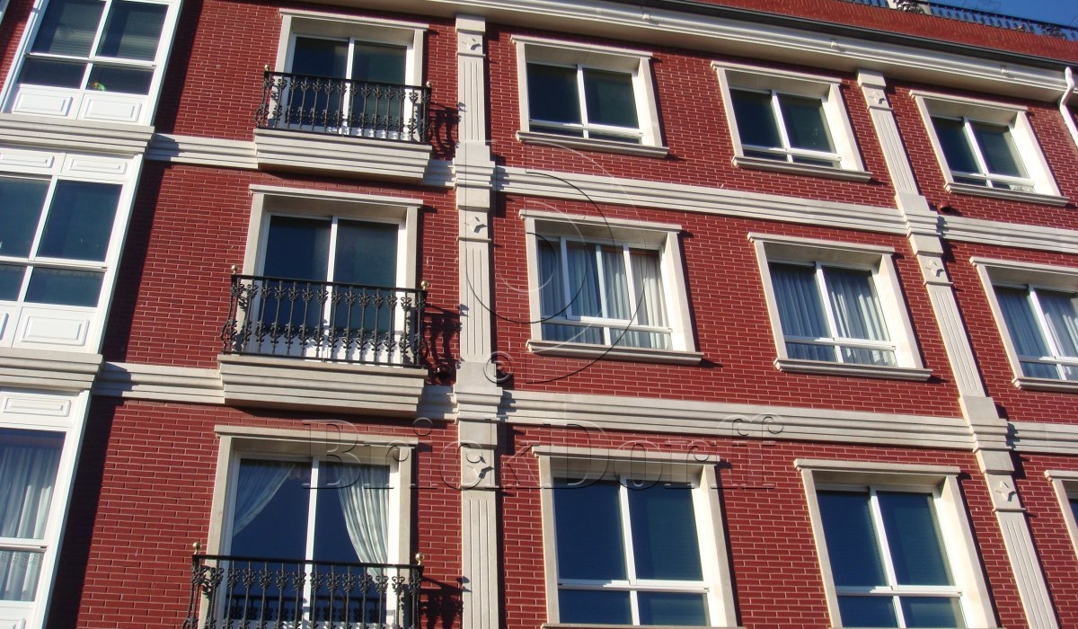 Фасадная Термопанель из пенополистирола ППС 60 мм с Клинкерной Глазурованной плиткой Braun 370, 240*71*10 мм