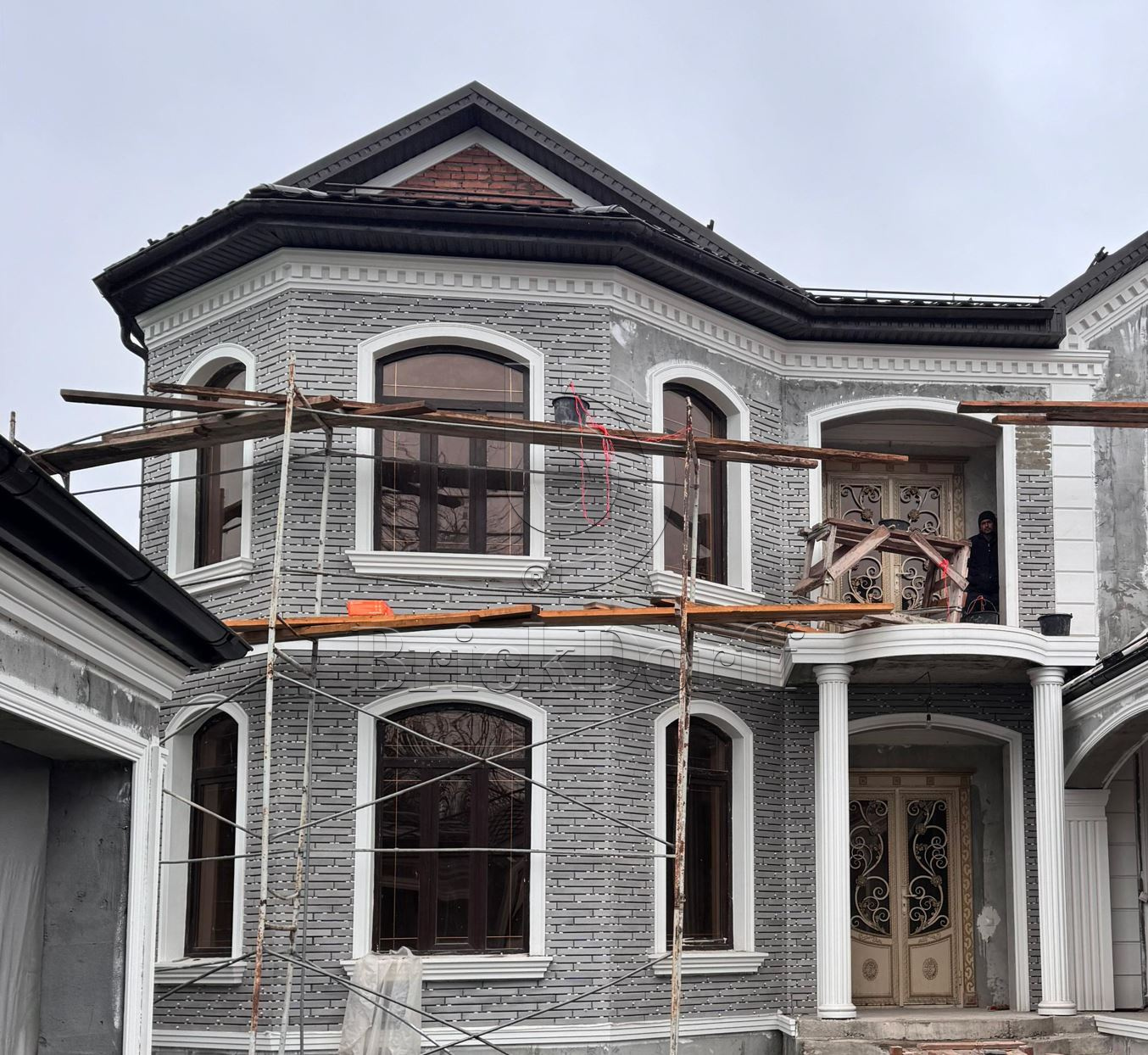 Фасадная ригельная плитка под клинкер Life Brick Лонг 202, 430*52*15 мм