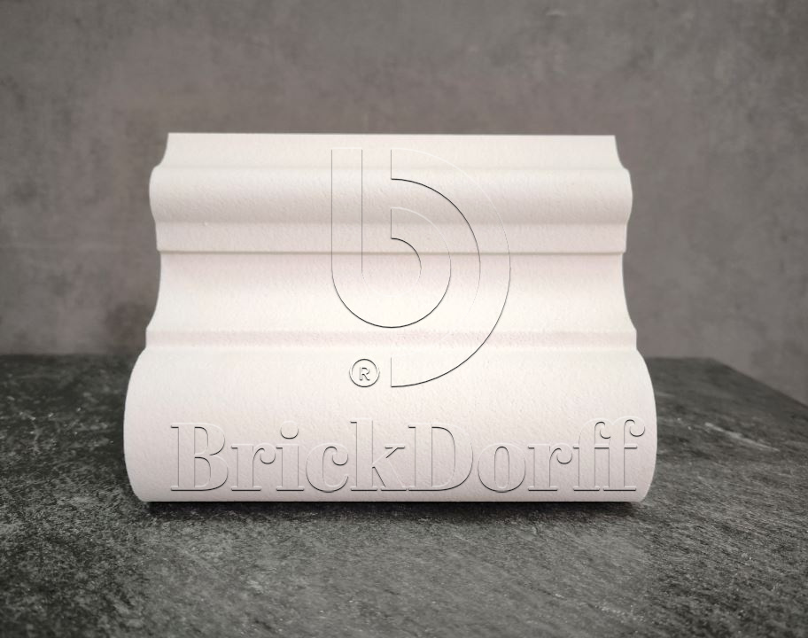 МОЛДИНГ цокольный для Фасада и Интерьера - лепнина, декор из пенополистирола ЦВ-150/4 150*100*2000 мм