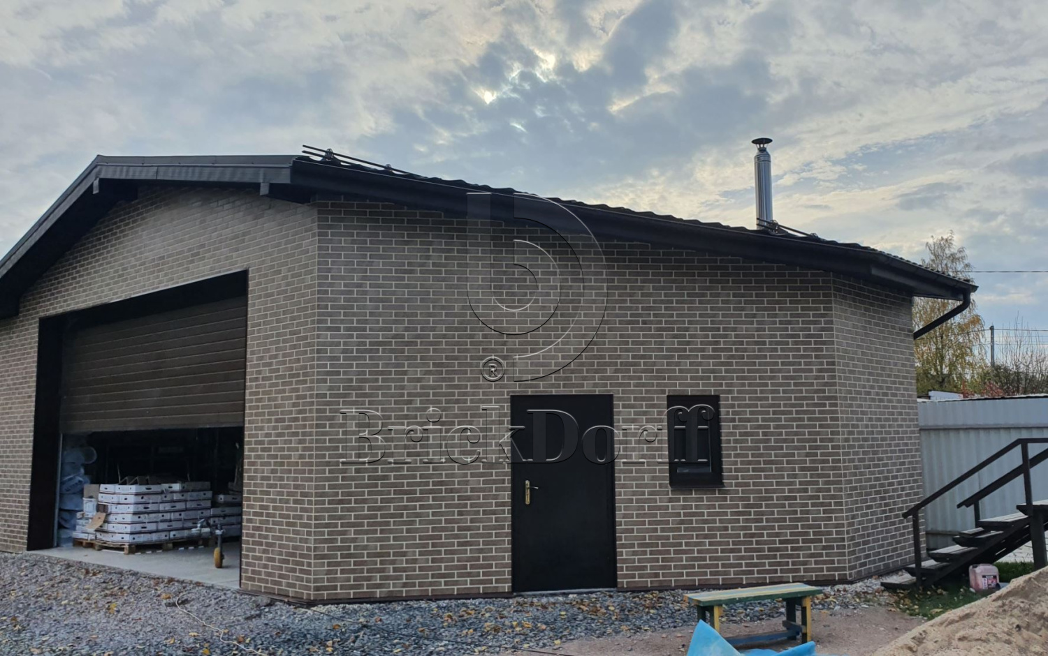 Mattone Sabbia Brown 245X66х7,4 мм Клинкерная фасадная плитка под кирпич облицовочная, коричневая