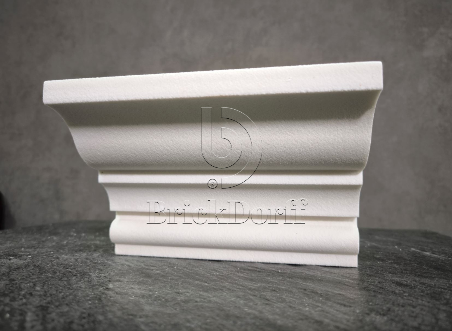 КАРНИЗ для Фасада и Интерьера - лепнина, декор из пенополистирола КВ-125/1 125*120*2000 мм