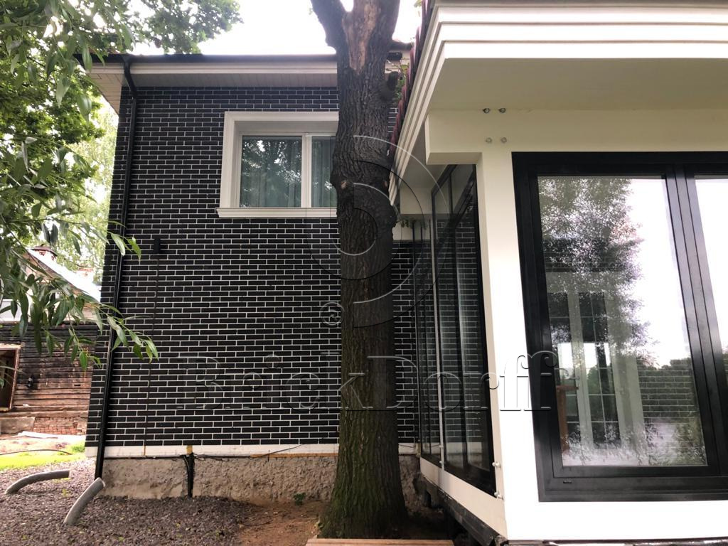 SCANDIANO NERO 245X66х7,4 мм Клинкерная фасадная плитка под кирпич облицовочная черная