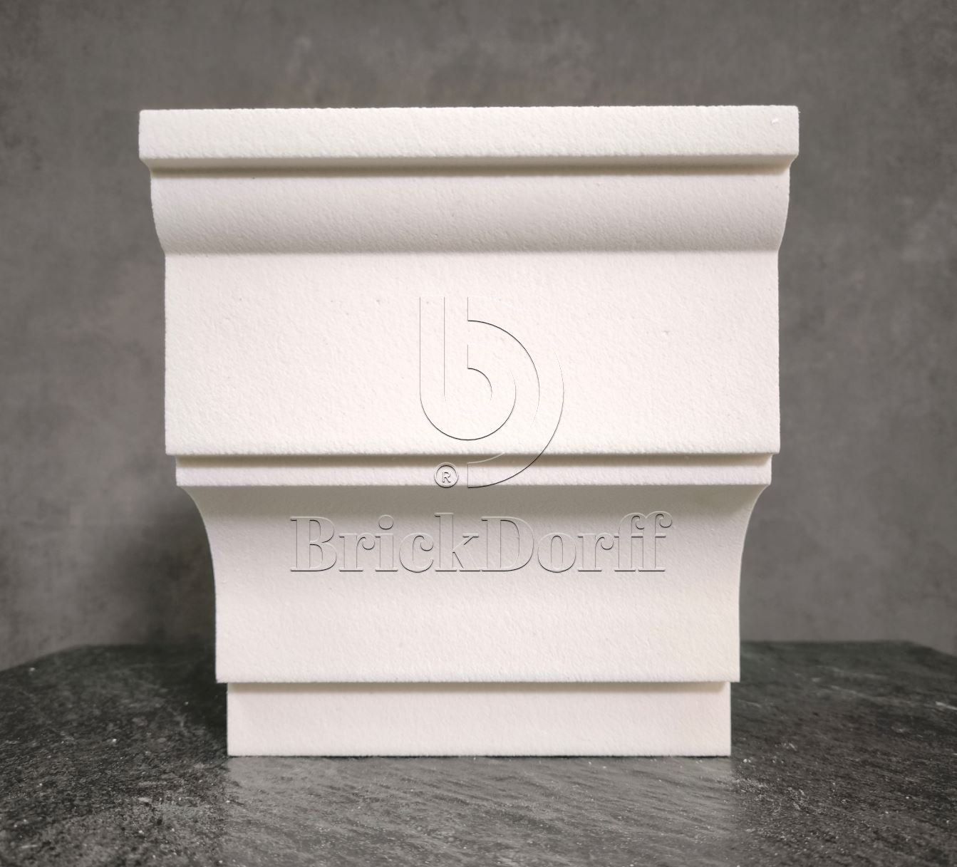 КАРНИЗ для Фасада и Интерьера - лепнина, декор из пенополистирола КВ-220/4 (КС-107) 220*110*2000 мм