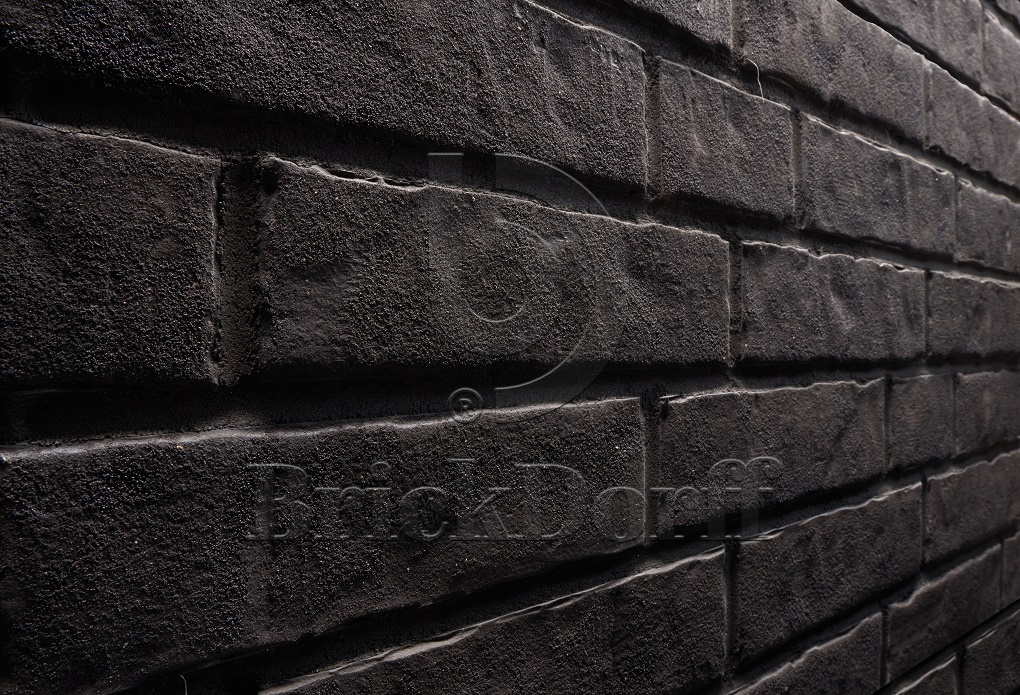 Клинкерная фасадная плитка облицовочная под кирпич Stroeher (Штроер) Zeitlos 360 onyxstaub рельефная NF14, 240*71*14 мм