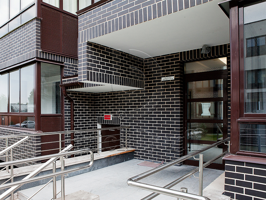 Schwarz matt 240*71*10 мм, Клинкерная фасадная плитка облицовочная под кирпич ABCklinker