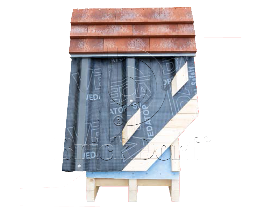 NORDIC 10 Rostrot 365x250x30x14, ABC Клинкерная плитка для навесного вент Фасада и Кровли