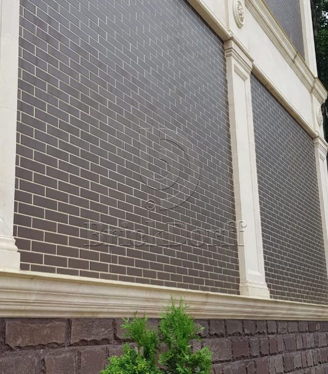 NATURAL BROWN DURO 245X66х7,4 мм Клинкерная фасадная плитка под кирпич облицовочная коричневая