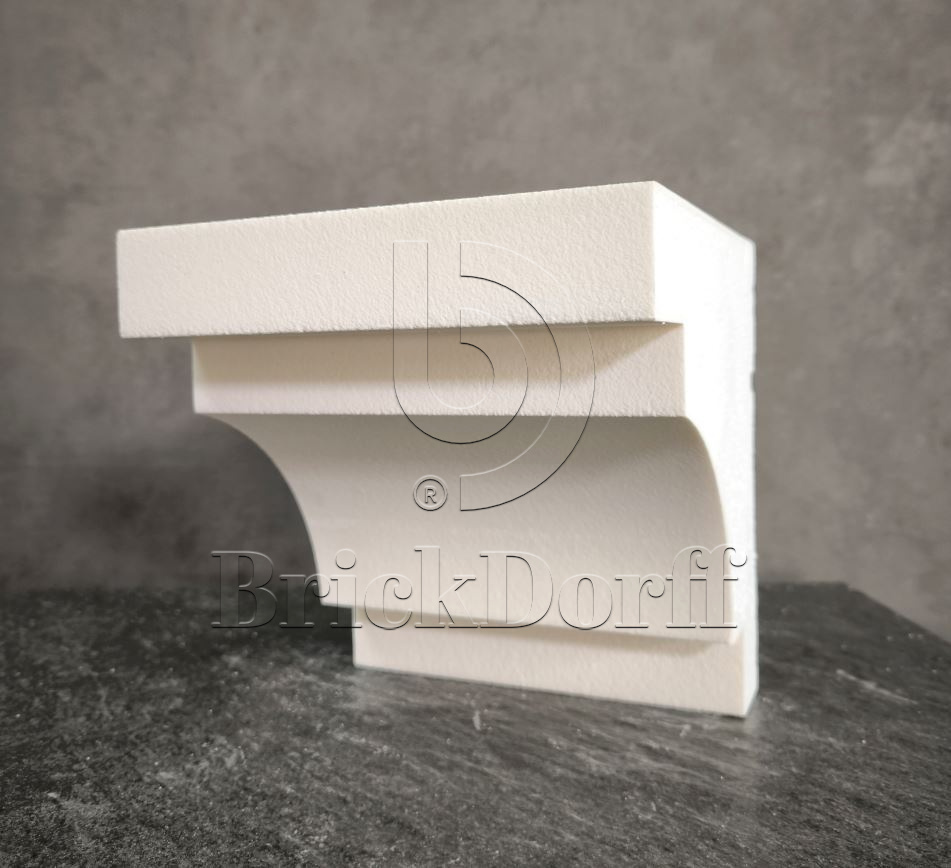 КАРНИЗ для Фасада и Интерьера - лепнина, декор из пенополистирола КВ-210/3 210*200*2000 мм